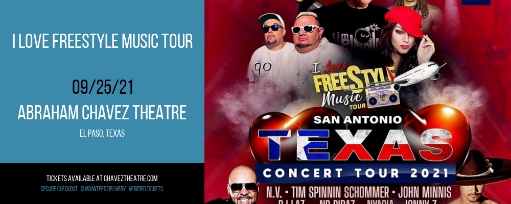 I Love Freestyle Music Tour [POSTPONED] at Abraham Chavez Theatre