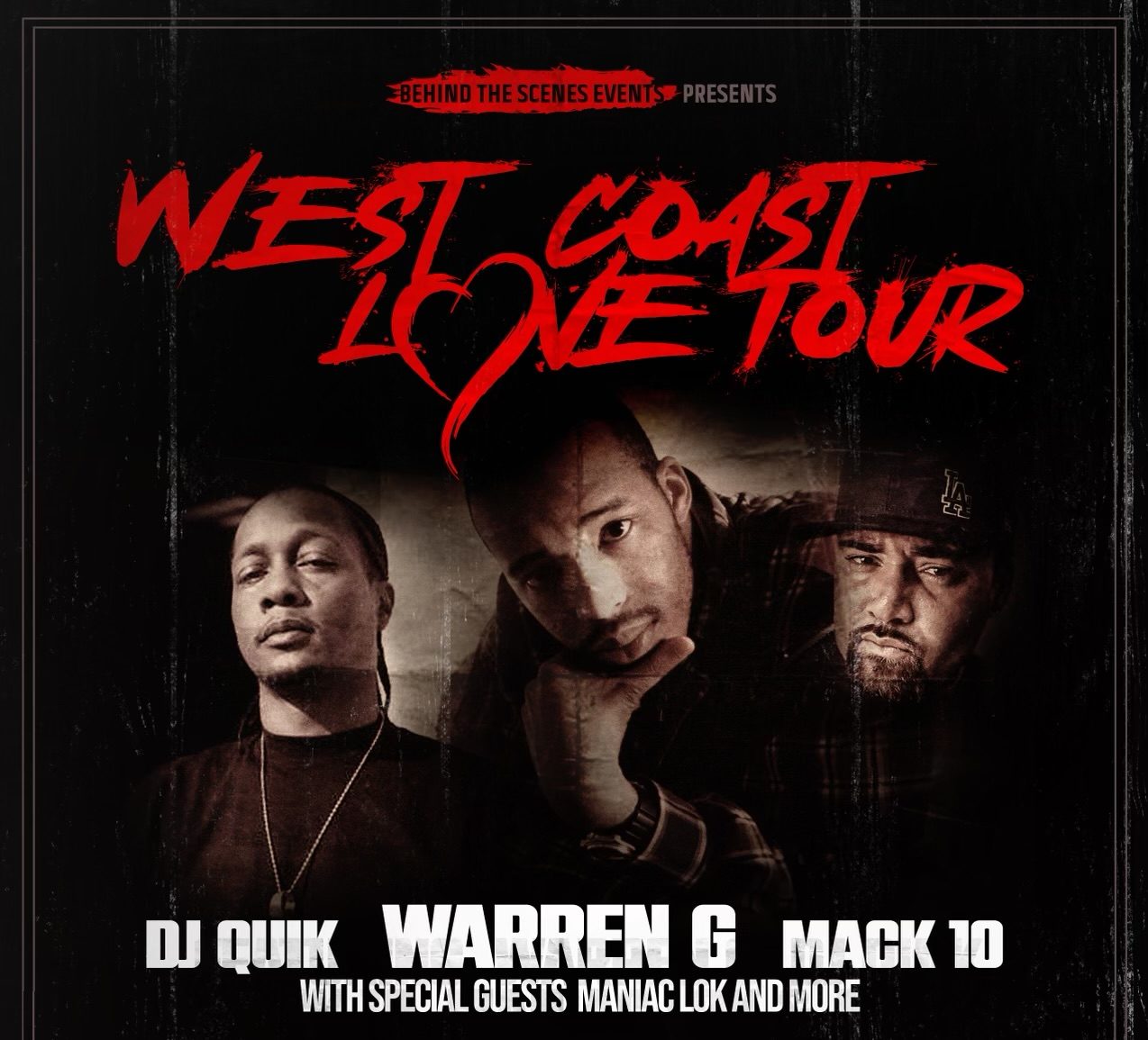 Warren G, Mack 10 & DJ Quik at Abraham Chavez Theatre